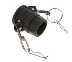 Camlock DN 25 (1'') Polypropylene Coupling Rp 1'' Female Thread Type D MIL-C-27487