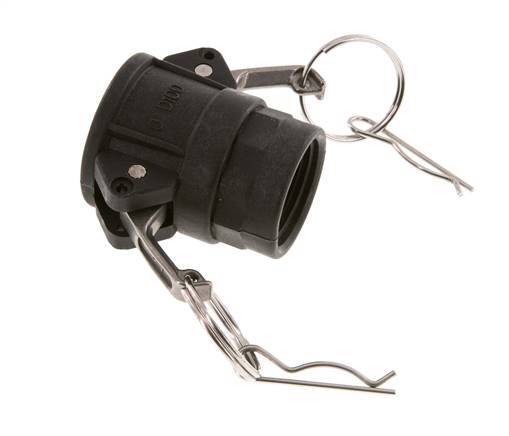 Camlock DN 25 (1'') Polypropylene Coupling Rp 1'' Female Thread Type D MIL-C-27487