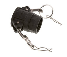 Camlock DN 25 (1'') Polypropylene Coupling Rp 1'' Female Thread Type D MIL-C-27487