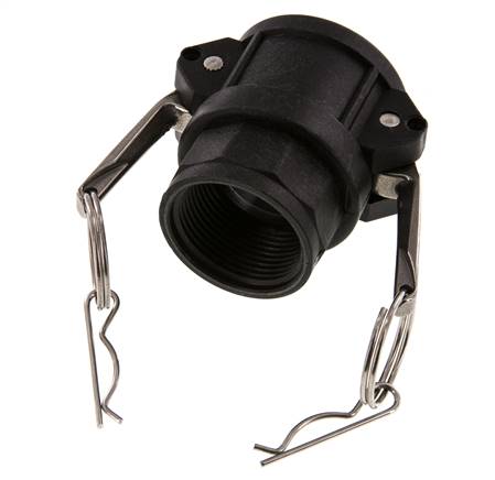 Camlock DN 32 (1 1/4'') Polypropylene Coupling Rp 1 1/4'' Female Thread Type D MIL-C-27487
