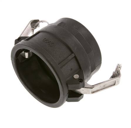 Camlock DN 75 (3'') Polypropylene Coupling Rp 3'' Female Thread Type D MIL-C-27487
