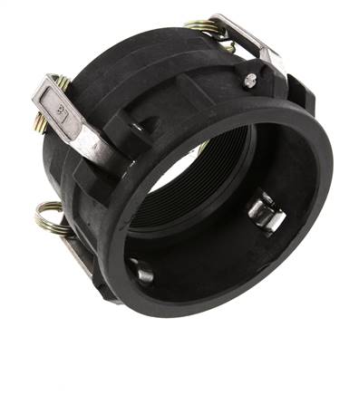 Camlock DN 90 (4'') Polypropylene Coupling Rp 4'' Female Thread Type D MIL-C-27487