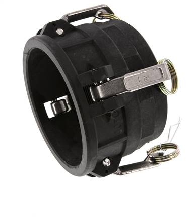 Camlock DN 90 (4'') Polypropylene Coupling Rp 4'' Female Thread Type D MIL-C-27487