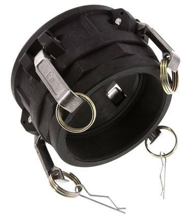 Camlock DN 90 (4'') Polypropylene Coupling Rp 4'' Female Thread Type D MIL-C-27487