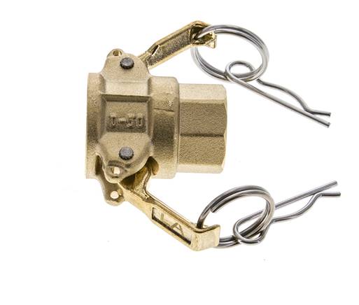 Camlock DN 15 (1/2'') Brass Coupling Rp 1/2'' Female Thread Type D MIL-C-27487