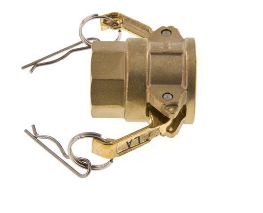 Camlock DN 25 (1'') Brass Coupling Rp 1'' Female Thread Type D MIL-C-27487