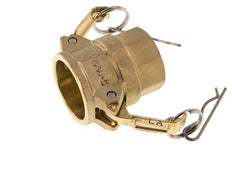 Camlock DN 25 (1'') Brass Coupling Rp 1'' Female Thread Type D MIL-C-27487