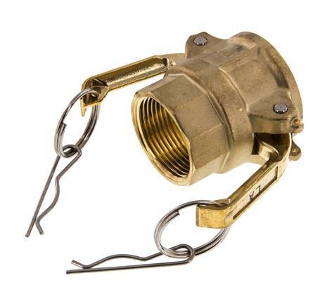 Camlock DN 32 (1 1/4'') Brass Coupling Rp 1 1/4'' Female Thread Type D MIL-C-27487