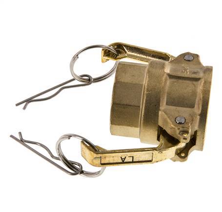 Camlock DN 32 (1 1/4'') Brass Coupling Rp 1 1/4'' Female Thread Type D MIL-C-27487