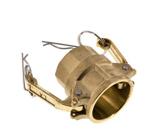 Camlock DN 32 (1 1/4'') Brass Coupling Rp 1 1/4'' Female Thread Type D MIL-C-27487