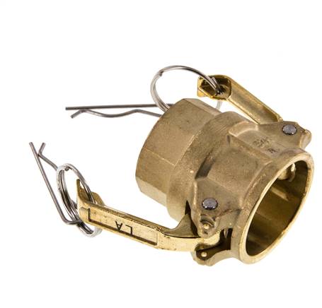 Camlock DN 32 (1 1/4'') Brass Coupling Rp 1 1/4'' Female Thread Type D MIL-C-27487