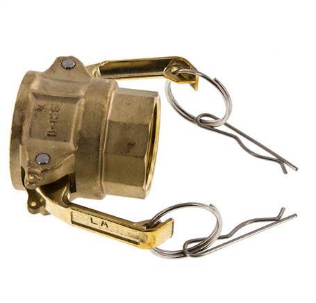 Camlock DN 32 (1 1/4'') Brass Coupling Rp 1 1/4'' Female Thread Type D MIL-C-27487