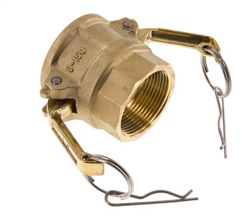 Camlock DN 40 (1 1/2'') Brass Coupling Rp 1 1/2'' Female Thread Type D MIL-C-27487
