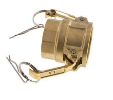 Camlock DN 40 (1 1/2'') Brass Coupling Rp 1 1/2'' Female Thread Type D MIL-C-27487