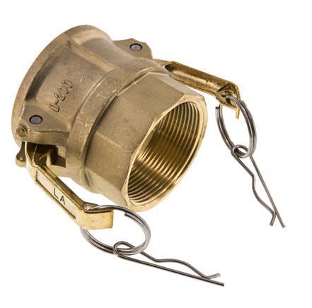 Camlock DN 50 (2'') Brass Coupling Rp 2'' Female Thread Type D MIL-C-27487