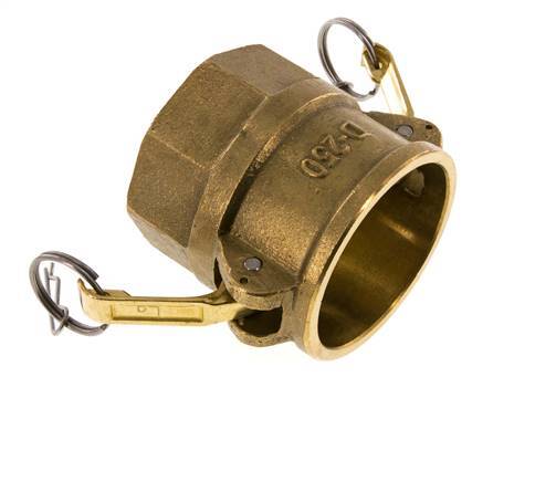 Camlock DN 60 (2 1/2'') Brass Coupling Rp 2 1/2'' Female Thread Type D MIL-C-27487