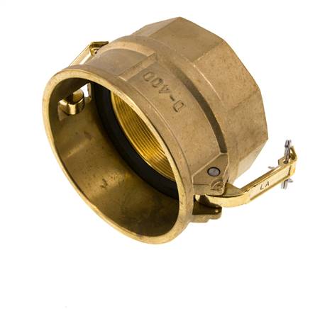Camlock DN 90 (4'') Brass Coupling Rp 4'' Female Thread Type D MIL-C-27487