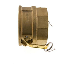 Camlock DN 90 (4'') Brass Coupling Rp 4'' Female Thread Type D MIL-C-27487