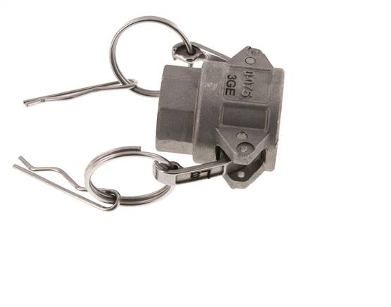Camlock DN 20 (3/4'') Aluminium Coupling Rp 3/4'' Female Thread Type D MIL-C-27487