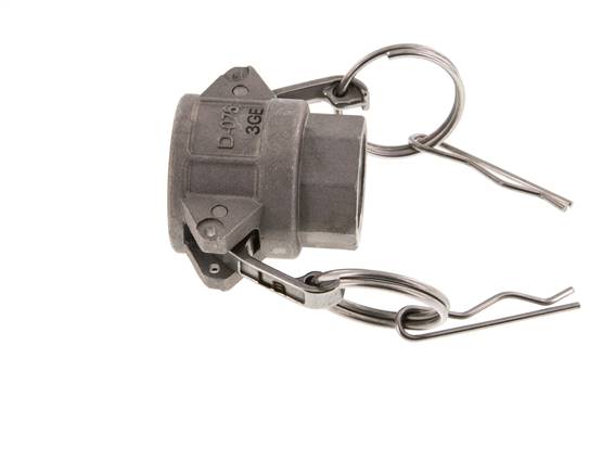 Camlock DN 20 (3/4'') Aluminium Coupling Rp 3/4'' Female Thread Type D MIL-C-27487