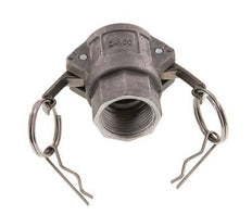 Camlock DN 25 (1'') Aluminium Coupling Rp 1'' Female Thread Type D MIL-C-27487