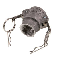 Camlock DN 25 (1'') Aluminium Coupling Rp 1'' Female Thread Type D MIL-C-27487