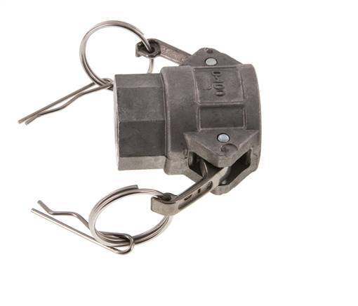 Camlock DN 25 (1'') Aluminium Coupling Rp 1'' Female Thread Type D MIL-C-27487