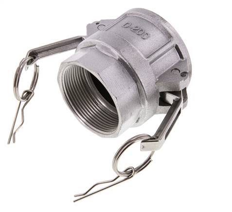 Camlock DN 50 (2'') Aluminium Coupling Rp 2'' Female Thread Type D MIL-C-27487