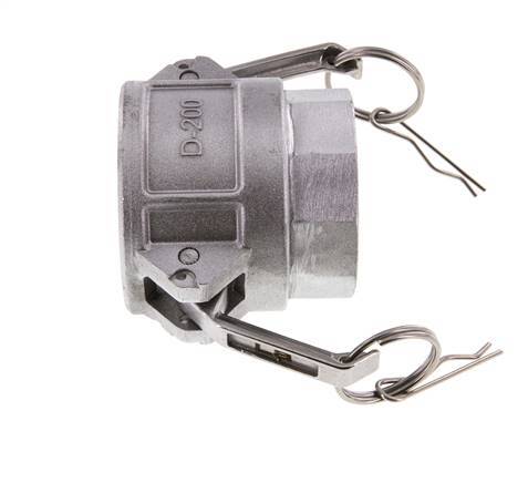 Camlock DN 50 (2'') Aluminium Coupling Rp 2'' Female Thread Type D MIL-C-27487