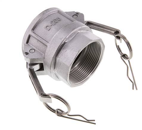 Camlock DN 50 (2'') Aluminium Coupling Rp 2'' Female Thread Type D MIL-C-27487