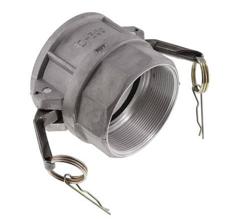Camlock DN 75 (3'') Aluminium Coupling Rp 3'' Female Thread Type D MIL-C-27487