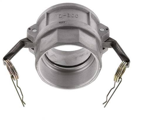 Camlock DN 75 (3'') Aluminium Coupling Rp 3'' Female Thread Type D MIL-C-27487