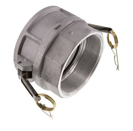 Camlock DN 90 (4'') Aluminium Coupling Rp 4'' Female Thread Type D MIL-C-27487