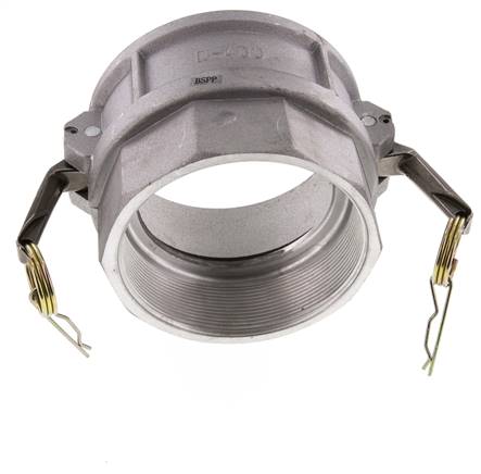 Camlock DN 120 (5'') Aluminium Coupling Rp 5'' Female Thread Type D MIL-C-27487