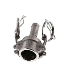 Camlock DN 15 (1/2'') Stainless Steel Coupling Hose Pillar (13 mm) Type C MIL-C-27487