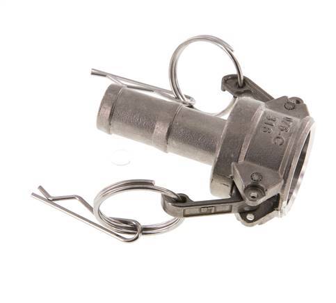 Camlock DN 20 (3/4'') Stainless Steel Coupling Hose Pillar (19 mm) Type C MIL-C-27487