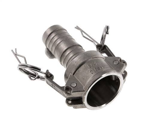 Camlock DN 25 (1'') Stainless Steel Coupling Hose Pillar (25 mm) Type C MIL-C-27487