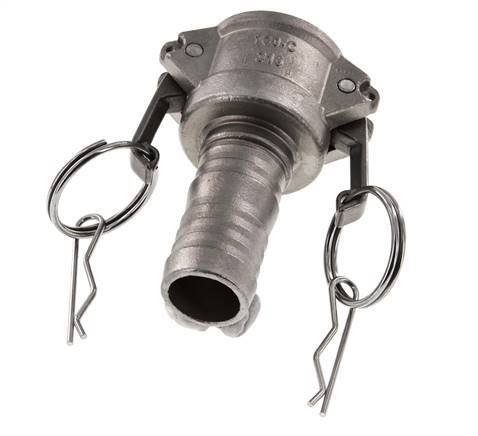 Camlock DN 25 (1'') Stainless Steel Coupling Hose Pillar (25 mm) Type C MIL-C-27487