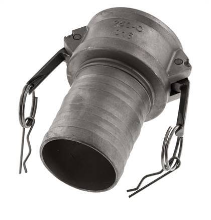 Camlock DN 60 (2 1/2'') Stainless Steel Coupling Hose Pillar (63 mm) Type C MIL-C-27487