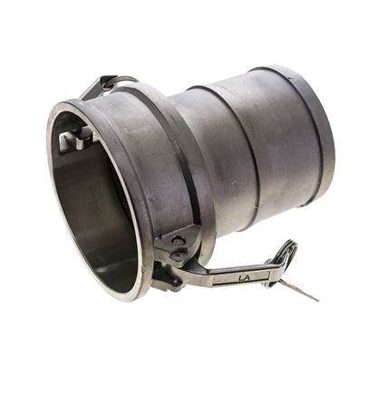 Camlock DN 140 (6'') Stainless Steel Coupling Hose Pillar (150 mm) Type C MIL-C-27487
