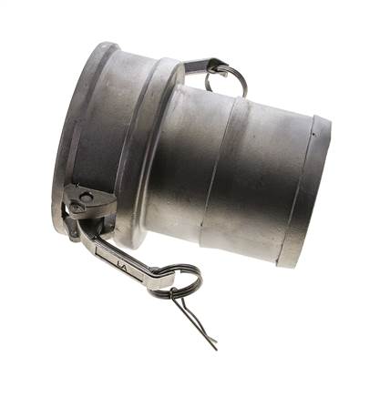 Camlock DN 90 (4'') Stainless Steel Coupling Hose Pillar (100 mm) Type C MIL-C-27487