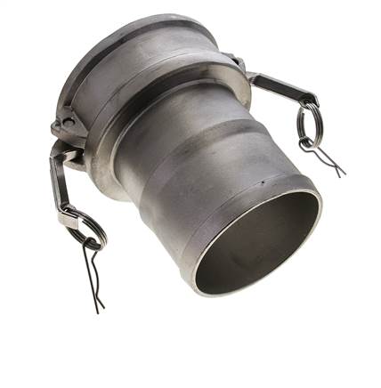 Camlock DN 90 (4'') Stainless Steel Coupling Hose Pillar (100 mm) Type C MIL-C-27487