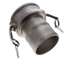 Camlock DN 90 (4'') Stainless Steel Coupling Hose Pillar (100 mm) Type C MIL-C-27487