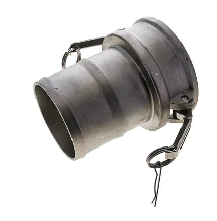 Camlock DN 90 (4'') Stainless Steel Coupling Hose Pillar (100 mm) Type C MIL-C-27487
