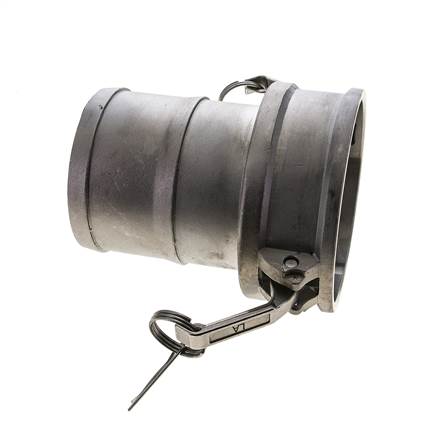 Camlock DN 90 (4'') Stainless Steel Coupling Hose Pillar (100 mm) Type C MIL-C-27487