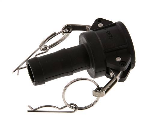 Camlock DN 25 (1'') Polypropylene Coupling Hose Pillar (25 mm) Type C MIL-C-27487