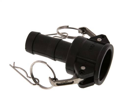 Camlock DN 25 (1'') Polypropylene Coupling Hose Pillar (25 mm) Type C MIL-C-27487