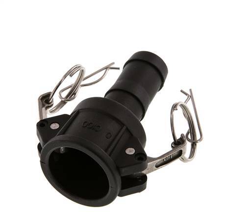 Camlock DN 25 (1'') Polypropylene Coupling Hose Pillar (25 mm) Type C MIL-C-27487