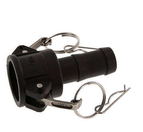 Camlock DN 25 (1'') Polypropylene Coupling Hose Pillar (25 mm) Type C MIL-C-27487