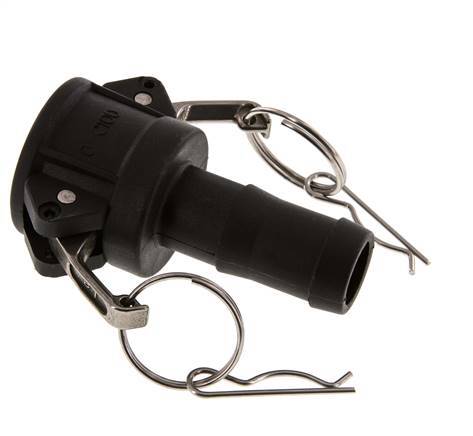 Camlock DN 25 (1'') Polypropylene Coupling Hose Pillar (25 mm) Type C MIL-C-27487